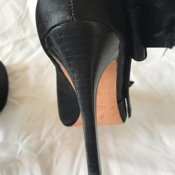 Report Signature black satin heels 6 - Picture 6 of 7